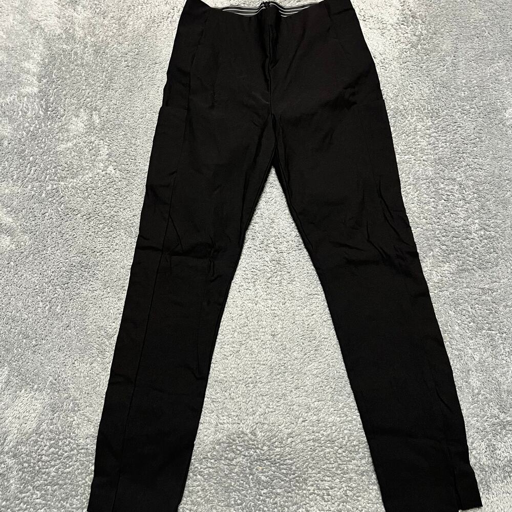 Athleta Wander Slim Pants Womens 10 Black 353450 Back Zip Stretch